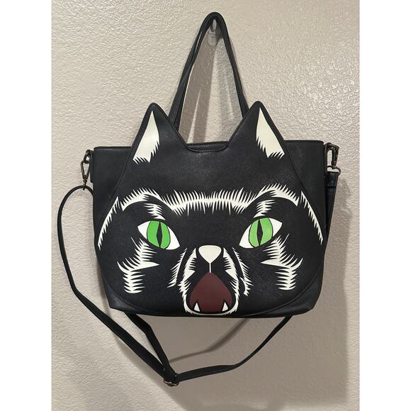 Disney Parks Loungefly Thackeray Binx Handbag Tote Hocus Pocus - Picture 2 of 5